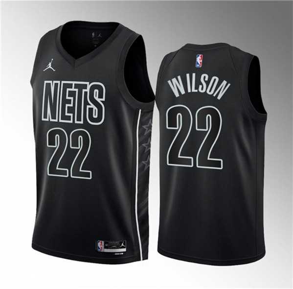 Men's Brooklyn Nets #22 Jalen Wilson Black 2023 Draft Statement Edition Stitched Basketball Jersey Dzhi ,We sell and wholesale Men's Brooklyn Nets #22 Jalen Wilson Black 2023 Draft Statement Edition Stitched Basketball Jersey Dzhi  on line form chian!